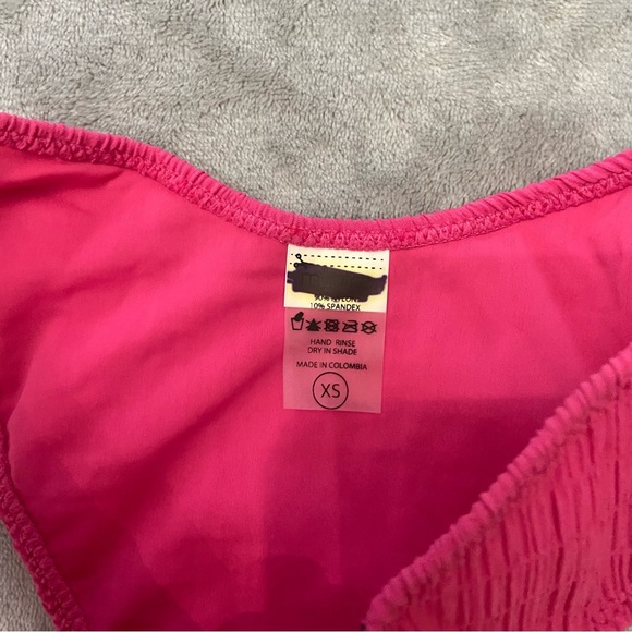 New! Montce lily hibiscus zig zag stitch scrunch bikini bottoms 24187 - Picture 7 of 8